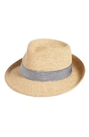 ERIC JAVITS CLASSIC SQUISHEE PACKABLE FEDORA SUN HAT,13582