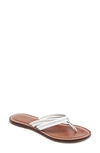 Bernardo Miami Two Strap Thong Sandals In White
