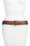 FRYE CAMPUS LEATHER BELT,DC832