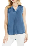 VINCE CAMUTO RUMPLED SATIN BLOUSE,9128041