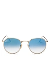 RAY BAN RAY-BAN UNISEX GRADIENT ROUND SUNGLASSES, 53MM,RB3447N53-Y