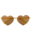 WILDFOX HEART SHAPED SUNGLASSES,EMTLOLMOOGOLD12763878