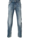 DOLCE & GABBANA paint splattered slim fit jeans,GYC4CDG8X8912694779