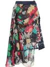 SACAI floral print skirt,0381812774616