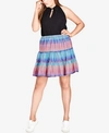 CITY CHIC TRENDY PLUS SIZE TIERED A-LINE SKIRT