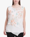 CALVIN KLEIN PLUS SIZE ASYMMETRICAL TOP