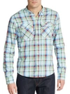 PRPS Liam Multicolored Plaid Cotton Sportshirt,0400087402794