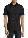 JOHN VARVATOS Modern Fit Short Sleeve Button-Up Shirt,0400094821838