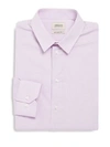 ARMANI COLLEZIONI Modern Fit Checked Cotton Dress Shirt,0400094081272
