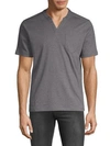 SAKS FIFTH AVENUE Short-Sleeve Cotton Henley,0400096923984