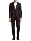 CORNELIANI Italian Two-Piece Wool Striped Suit,0400092553091