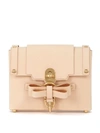 NIELS PEERAER BOW BUCKLE SMALL PINK LEATHER BAG,10539768