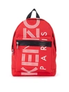 KENZO IN RED AND WHITE NYLON BACKPACK,10539732