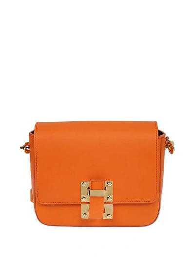Sophie Hulme Small Quick Shoulder Bag In Orange