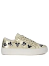 MOA MASTER OF ARTS Moa Mickey Mouse Gold Leather Sneakers,10539762