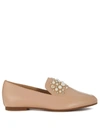 MICHAEL KORS GIA PALE PINK FLAT SHOES WITH PEARLS,10539527