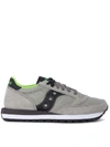 SAUCONY JAZZ GREY AND BLACK SUEDE AND NYLON SNEAKERS,10539581