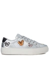 MOA MASTER OF ARTS Moa Mickey Mouse Multicolor And Silver Leather Sneaker,10539763