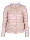 HERNO NUDE QUILTED JACKET,10540683