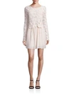 CHLOÉ LACE COTTON VOILE DRESS,0400095393046