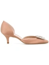 STUART WEITZMAN STUART WEITZMAN FIRE DANCE PUMPS - NUDE & NEUTRALS,FIREDANCE12778494