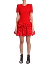 ALEXANDER MCQUEEN RUFFLED SHORT DRESS,10540887