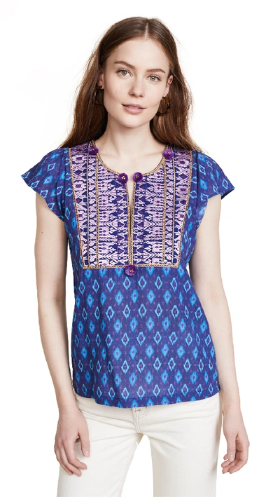 Figue Emily Top In Mirage Ikat