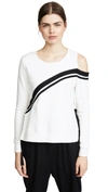 PAM & GELA COLD SHOULDER SWEATSHIRT