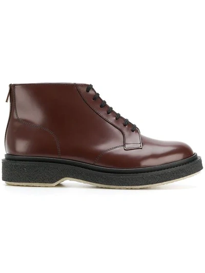 Adieu Casual Lace-up Boots In Brown
