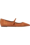 TABITHA SIMMONS HERMIONE SUEDE POINT-TOE FLATS
