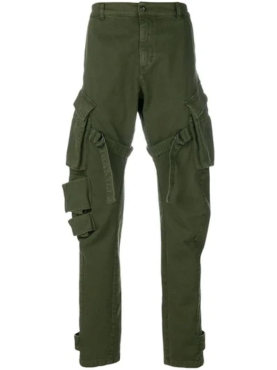 Andrea Ya'aqov Cargo Trousers In Green