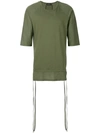 ANDREA YA'AQOV ANDREA YA'AQOV 超大款叠层设计T恤 - 绿色,18MOPT3312754049