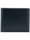 FERRAGAMO DOUBLE GANCIO TEXTURE WALLET,68650612775820