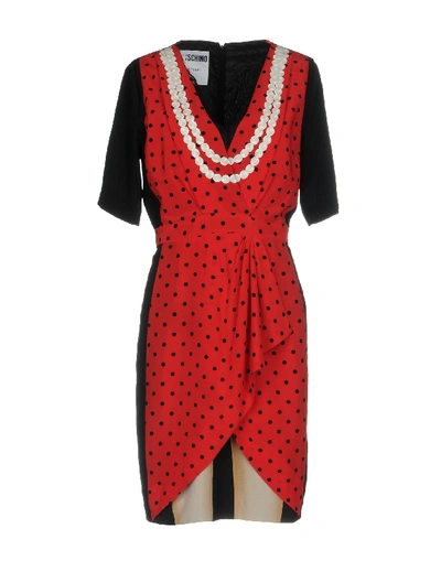 Moschino Short Dresses In Black
