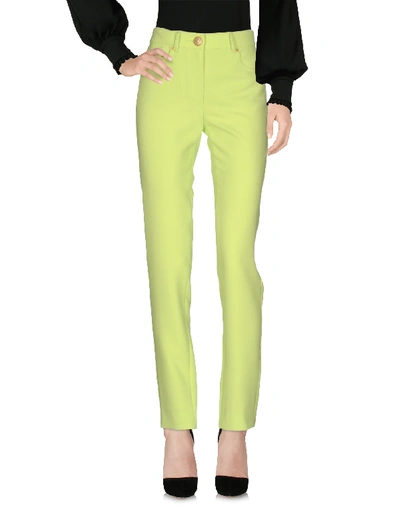 Moschino Casual Trousers In Acid Green