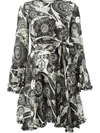 CHLOÉ printed mini wrap dress,CHC18SRO7632112742537