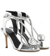 ISABEL MARANT ABLEE METALLIC LEATHER SANDALS,P00315825-1