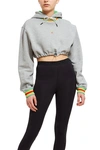 OPENING CEREMONY OPENING CEREMONY RINGER CROPPED HOODIE,ST205568