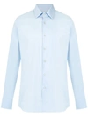 Prada Long-sleeve Button-fastening Shirt In Blue