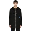 KENZO Black Mesh-Trimmed Parka,F855OU2341NC