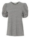 A.L.C Kati Grey Puff Sleeve T-Shirt,8KTOP00149 KATI GRY