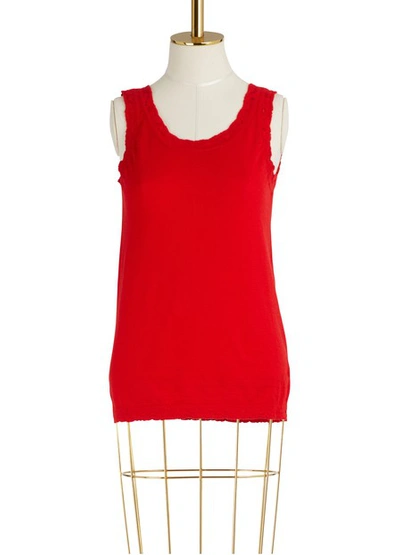 Barrie Cashmere Tank Top In Red