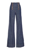 ULLA JOHNSON ASHTON FLARED JEAN,FA180405