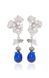 ANABELA CHAN ORCHID 18K WHITE GOLD AND SAPPHIRE DROP EARRINGS,AC-16-FD-21-ES-WG-BS