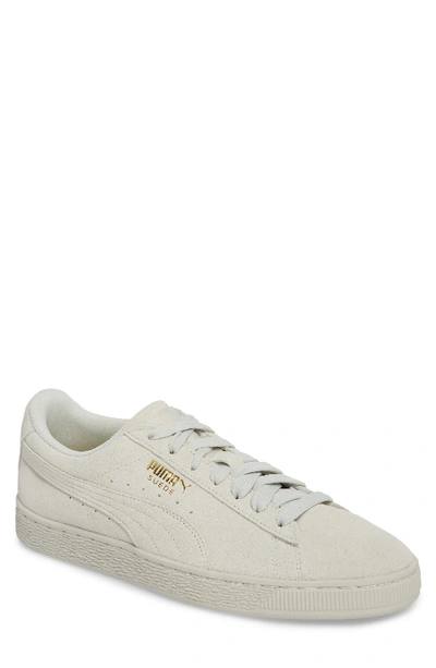 Puma White Clyde Natural Leather Sneakers