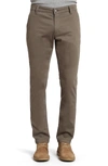 Mavi Johnny Chino Slim-fit Pants In Dusty Olive Twill