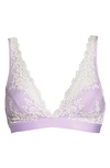 Wacoal Embrace Lace Convertible Plunge Soft Cup Wireless Bra In Lavender