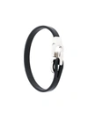 Ferragamo Double Gancio Bracelet In Black