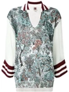 I'M ISOLA MARRAS floral contrast top,1M981512781598