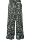 FACETASM dotted wide leg trousers,RBPTM1712622036